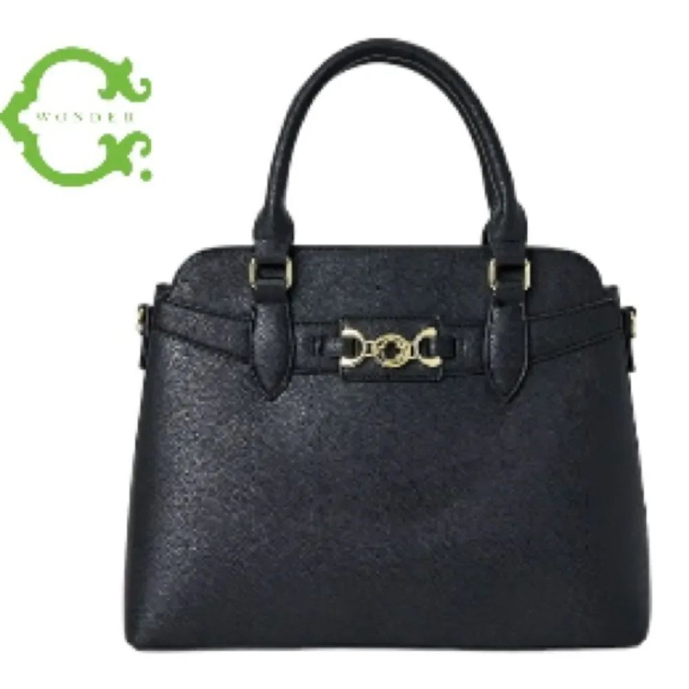 New with Tag C. Wonder Women’s Naomi Caviar Black Textured Purse Satchel Bag